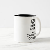 Keep Calm and Carry Onのコーディング ツートーンマグカップ (正面右)