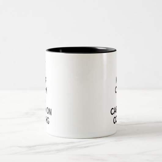 Keep Calm and Carry Onのコーディング ツートーンマグカップ (中央)