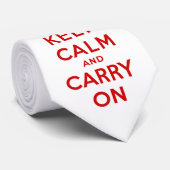 Keep Calm and Carry Onのタイ ネクタイ (ロール)