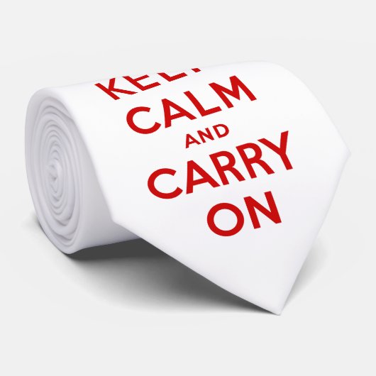 Keep Calm and Carry Onのタイ ネクタイ (ロール)