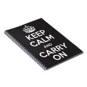 Keep Calm and Carry Onのノート ノートブック (右側)
