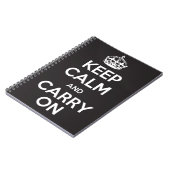Keep Calm and Carry Onのノート ノートブック (左側)