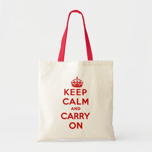 Keep Calm and Carry Onのバッグ トートバッグ (正面)