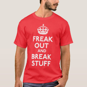 Keep Calm and Carry Onのパロディのワイシャツ Tシャツ