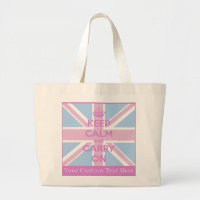 Keep Calm and Carry Onのピンクおよび青い英国国旗