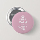 Keep Calm and Carry Onのペルシャ語は上がりました 缶バッジ (正面&裏面)