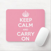Keep Calm and Carry Onのマウスパッド マウスパッド (マウス)