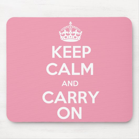 Keep Calm and Carry Onのマウスパッド マウスパッド (正面)