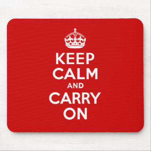 Keep Calm and Carry Onのマウスパッド マウスパッド
