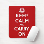 Keep Calm and Carry Onのマウスパッド マウスパッド (マウス)