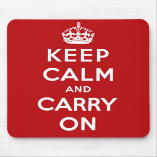 Keep Calm and Carry Onのマウスパッド マウスパッド