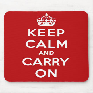 Keep Calm and Carry Onのマウスパッド マウスパッド
