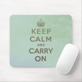 Keep Calm and Carry Onのマウスパッド マウスパッド (マウス)