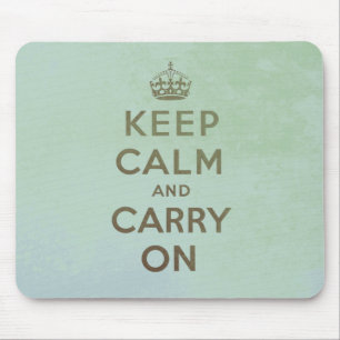 Keep Calm and Carry Onのマウスパッド マウスパッド