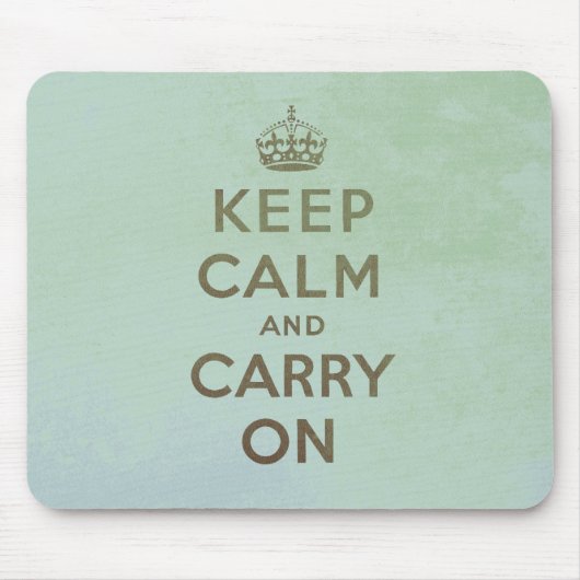 Keep Calm and Carry Onのマウスパッド マウスパッド (正面)