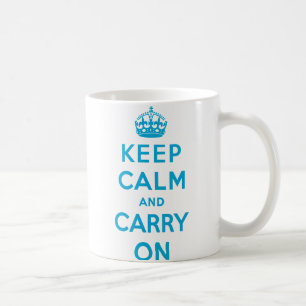 Keep Calm and Carry Onのマグ コーヒーマグカップ