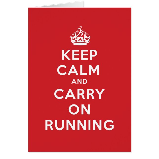 Keep Calm and Carry Onのランニング (正面)