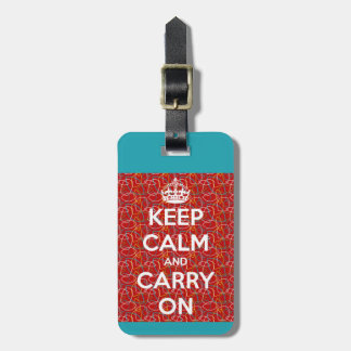 Keep Calm and Carry Onのレトロ ラゲッジタグ