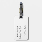 Keep Calm and Carry Onのロンドンの赤 ラゲッジタグ (裏面縦)