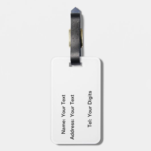 Keep Calm and Carry Onのロンドンの赤 ラゲッジタグ (裏面縦)