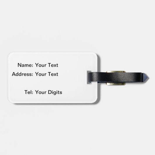 Keep Calm and Carry Onのロンドンの赤 ラゲッジタグ (裏面横)