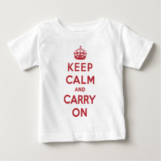 Keep Calm and Carry Onのワイシャツ ベビーTシャツ