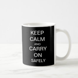 Keep Calm and Carry Onの保健及び安全性のマグ コーヒーマグカップ