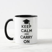 Keep Calm and Carry Onの卒業生 マグカップ (左)