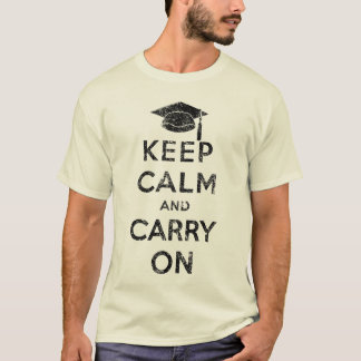 Keep Calm and Carry Onの卒業生 Tシャツ