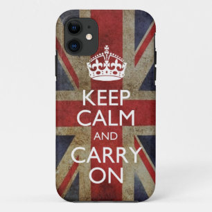 Keep Calm and Carry Onの旗のiPhone 5つの場合カバー iPhone 11 ケース