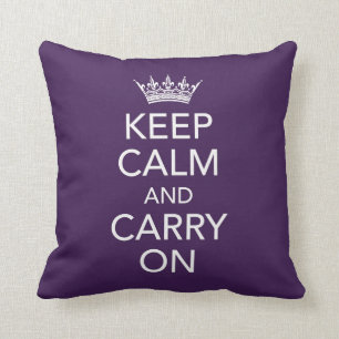 Keep Calm and Carry Onの枕 クッション