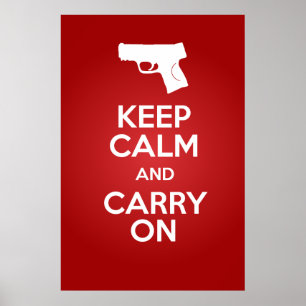 Keep Calm and Carry Onの火器M&P9cポスター ポスター