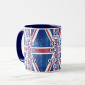 Keep Calm and Carry Onの英国国旗 マグカップ (正面左)