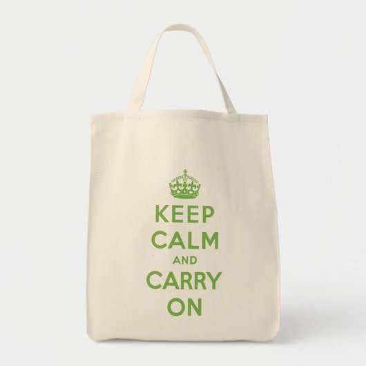 Keep Calm and Carry Onの買い物袋 トートバッグ (正面)