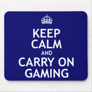 Keep Calm and Carry Onの賭博 マウスパッド