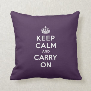 Keep Calm and Carry OnのDioxazineの紫色 クッション
