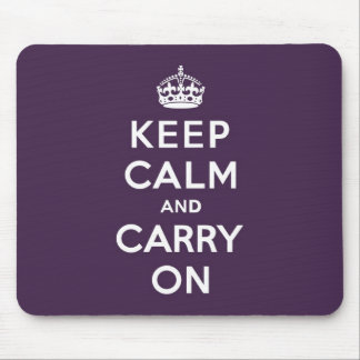 Keep Calm and Carry OnのDioxazineの紫色 マウスパッド
