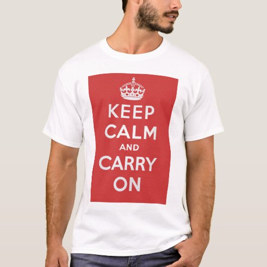 Keep Calm and Carry OnのTシャツ Tシャツ (正面)