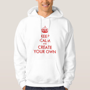 Keep Calm and Carry Onはあなた自身の の赤を作成します パーカ