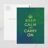 Keep Calm and Carry Onはがき ポストカード (正面/裏面)