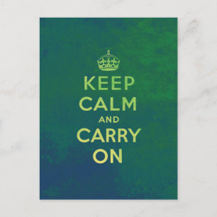 Keep Calm and Carry Onはがき ポストカード