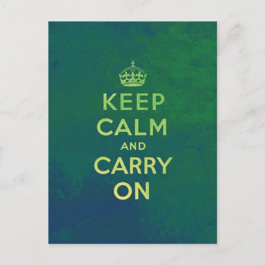 Keep Calm and Carry Onはがき ポストカード (正面)