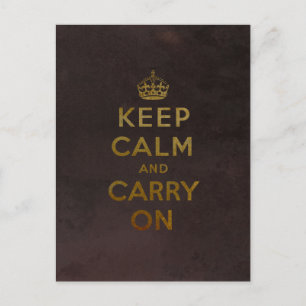 Keep Calm and Carry Onはがき ポストカード