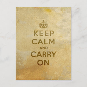 Keep Calm and Carry Onはがき ポストカード