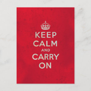 Keep Calm and Carry Onはがき ポストカード