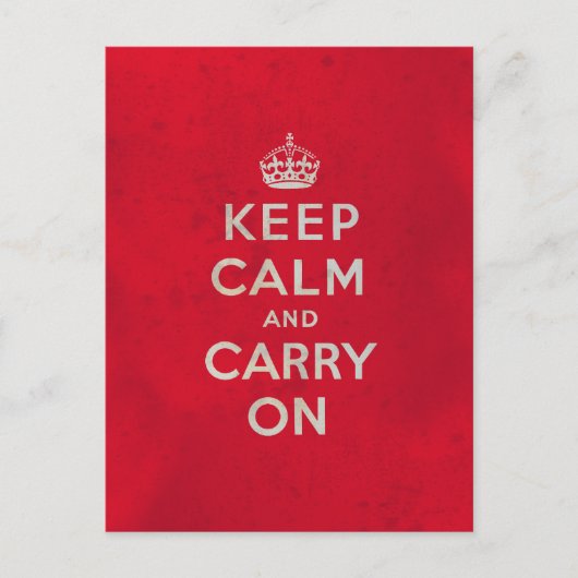 Keep Calm and Carry Onはがき ポストカード (正面)