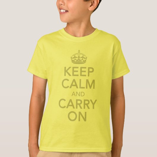 Keep Calm and Carry OnはTシャツをからかいます Tシャツ (正面)