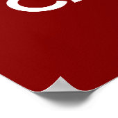 Keep Calm and Carry Onインマルーン ポスター (角)