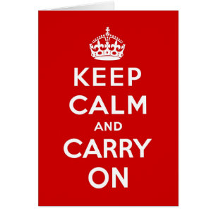 Keep Calm and Carry Onオリジナル赤