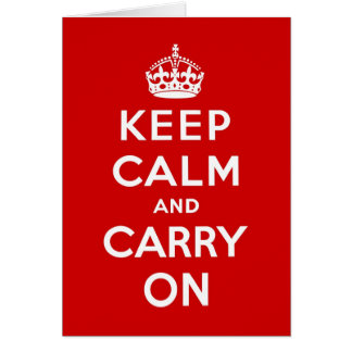 Keep Calm and Carry Onオリジナル赤